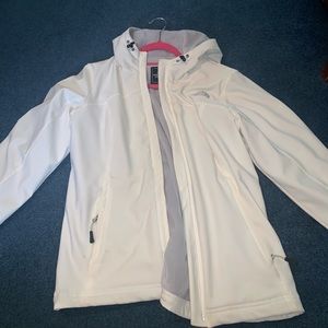 The North Face White Fleece Lined Jacket